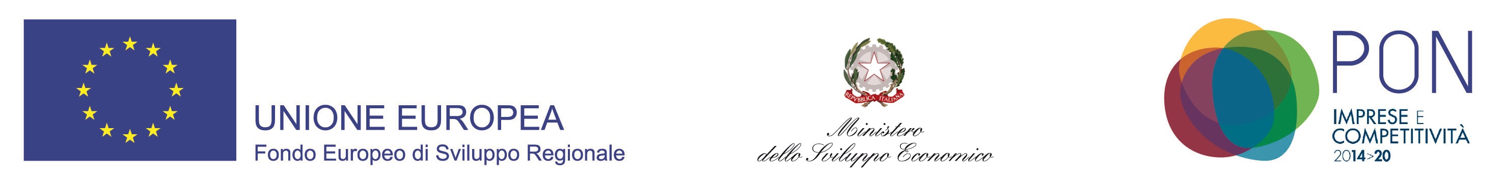 blocco loghi pon MISE
